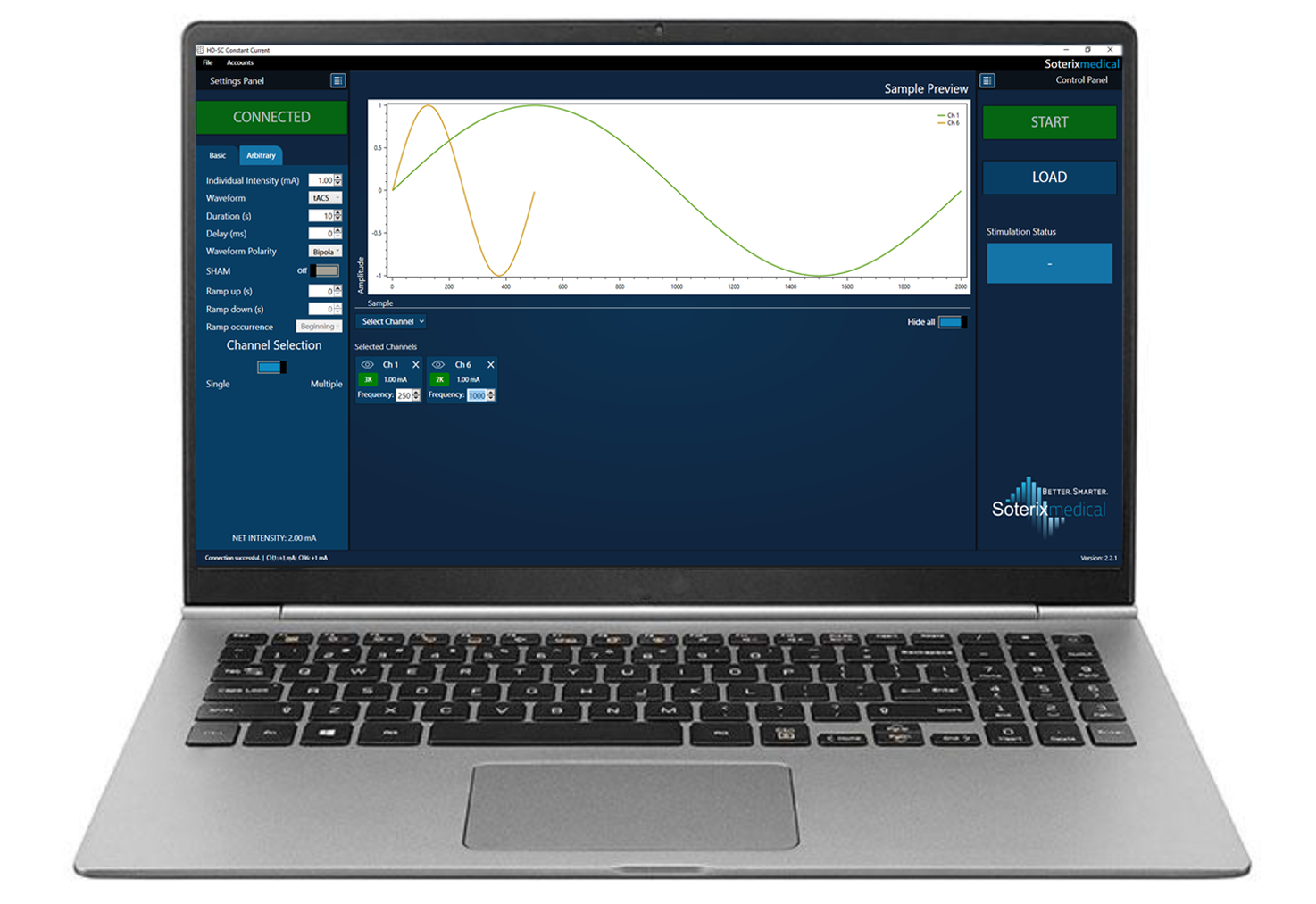 MxN-33 waveform interface GUI