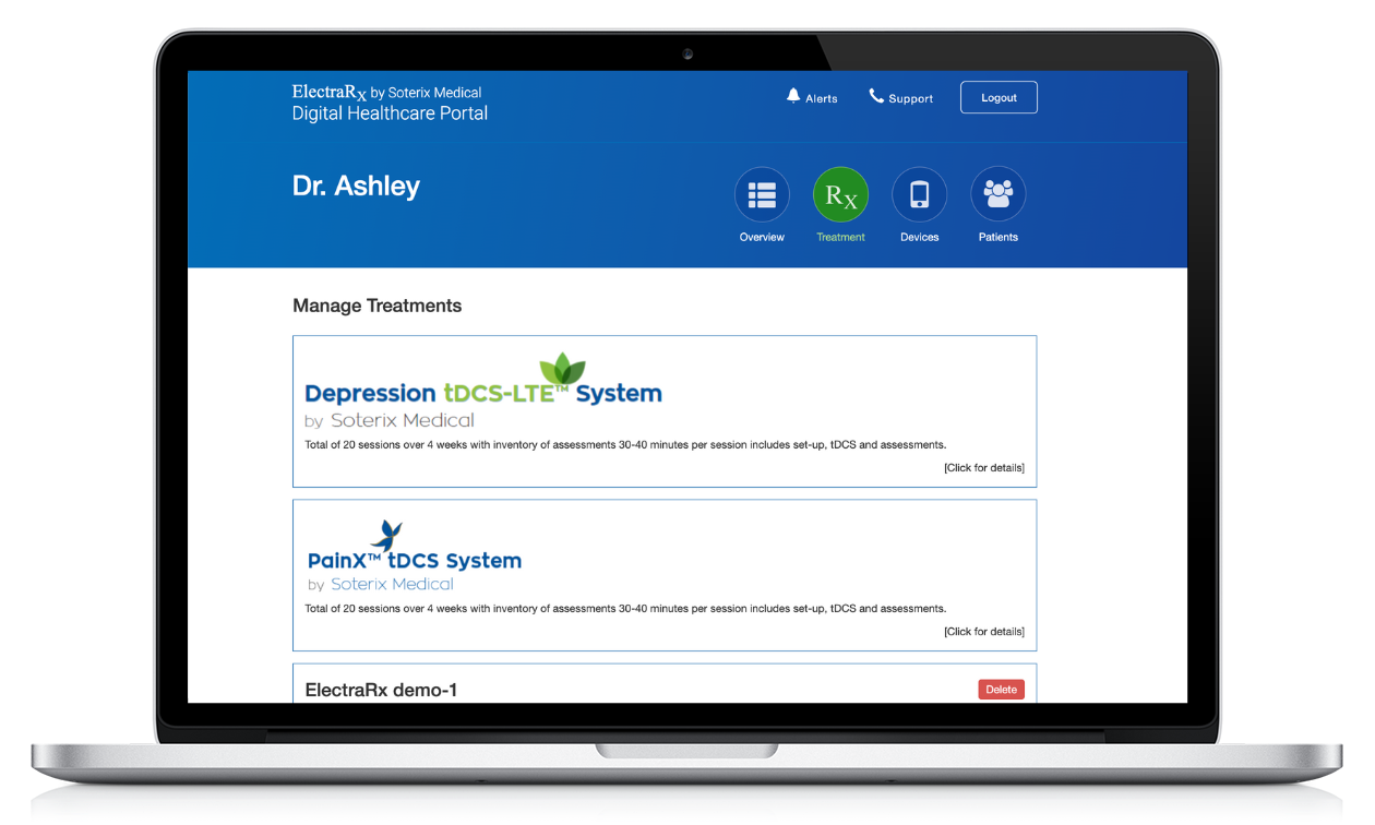 ElectraRx for doctors and clinical trials